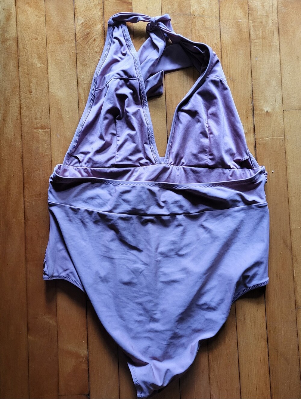 Cupshe Lavender Halter One-Piece Swimsuit